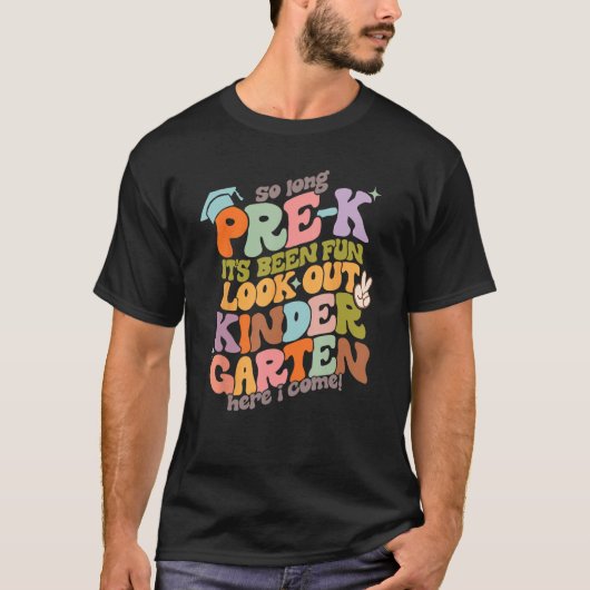 Groovy terug naar school zo lang dat ik er vriende t-shirt (Voorkant)