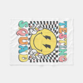 Groovy Test Day Testing Squad Motivation Teacher S Fleece Deken (Voorkant (Horizontaal))
