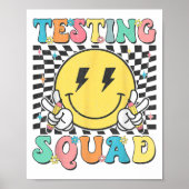 Groovy Test Day Testing Squad Motivation Teacher S Poster (Voorkant)