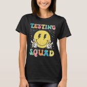 Groovy Test Day Testing Squad Motivation Teacher S T-shirt (Voorkant)