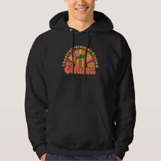 Groovy Thankful Grateful Blessed Mama Retro Pumpki Hoodie