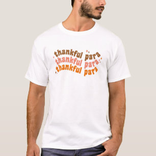 Groovy Thankful Para Herfst herfst Thanksgiv T-shirt