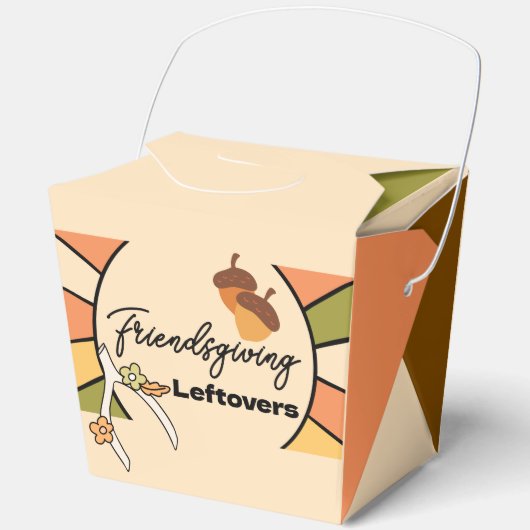 Groovy Thanksgiving Restjes Take Out Box Bedankdoosjes (Voorkant)