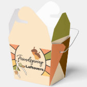 Groovy Thanksgiving Restjes Take Out Box Bedankdoosjes (Open)