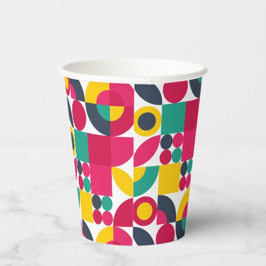 Groovy Theme Party Papieren Bekers (Rechts)