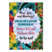 Groovy tie dye 70's retro getiedyed disco (Voorkant)