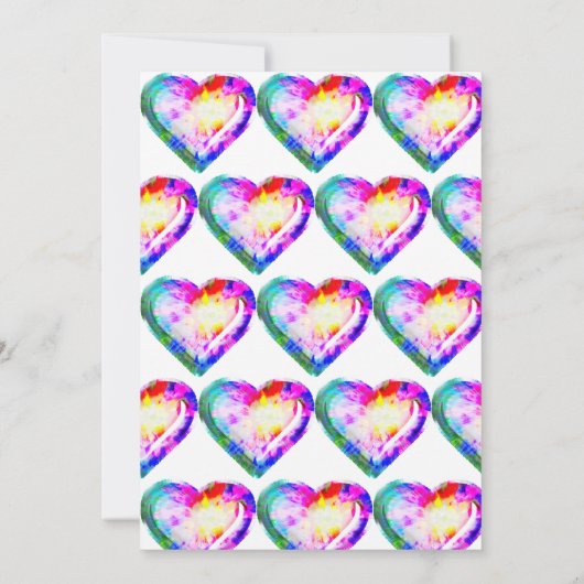 Groovy Tie Dye Balloon 1e verjaardag Kaart (Achterkant)