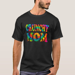 Groovy Tie Dye Crunchy mama T-shirt