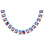 Groovy Tie Dye Hippie Vlaggetjes (Alle)