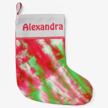 Groovy Tie Dye Monogram Naam Leuke Kerstvakantie