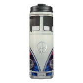 Groovy Tie Dye Retro Hippie Bus Thermosbeker (Voorkant)