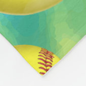 Groovy Tie Dye Softball Throw Blanket Fleece Deken (Hoek)