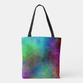 Groovy Tie Dye Style Monogram Tote Bag (Achterkant)