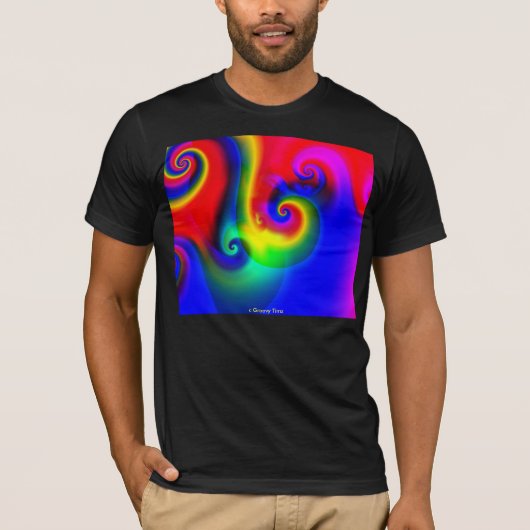 Groovy Timz Psychedelic Mode T-Shirts - Unisex (Voorkant)