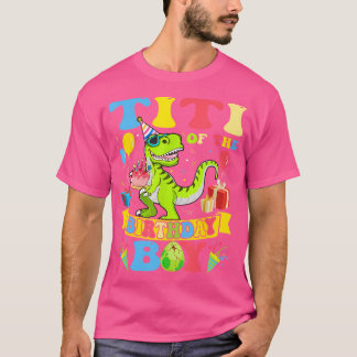 Groovy Titi van de verjaardagsjongen T-Rex dinosau T-shirt