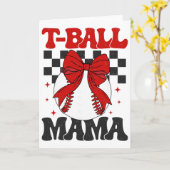 Groovy Tll Moeder Zachte T-ll Mama Geruite Moeders Kaart (Gele Bloem)