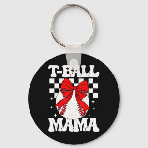 Groovy Tll Moeder Zachte T-ll Mama Geruite Moeders Sleutelhanger