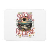 Groovy totale zonsverduistering april 8 2024 sterr magneet (Horizontaal)