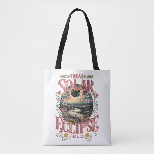 Groovy totale zonsverduistering april 8 2024 sterr tote bag (Voorkant)