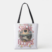 Groovy totale zonsverduistering april 8 2024 sterr tote bag (Achterkant)