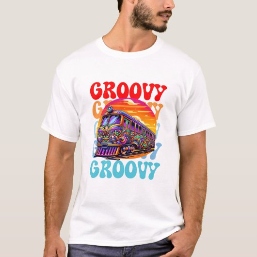  groovy trein t-shirt (Voorkant)
