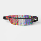 Groovy Trippy Abstract Cupioromantic Pride Flag Heuptasje (Voorkant)