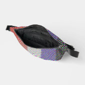 Groovy Trippy Abstract Cupioromantic Pride Flag Heuptasje (Open)