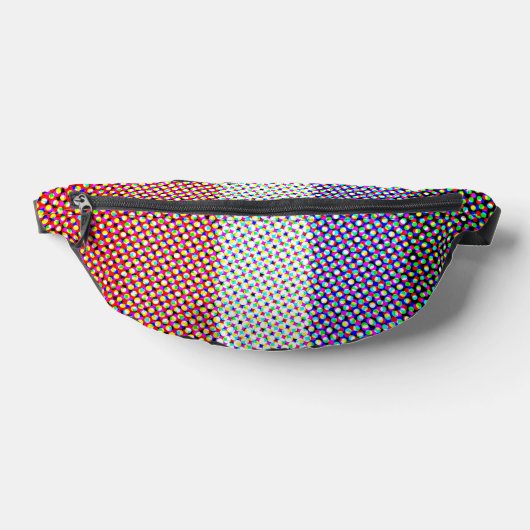 Groovy Trippy Abstract Cupioromantic Pride Flag Heuptasje (Liggend)