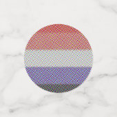 Groovy Trippy Abstract Cupioromantische Pride Vlag Confetti (Kleine voorkant)
