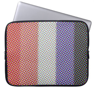 Groovy Trippy Abstract Cupioromantische Pride Vlag Laptop Sleeve