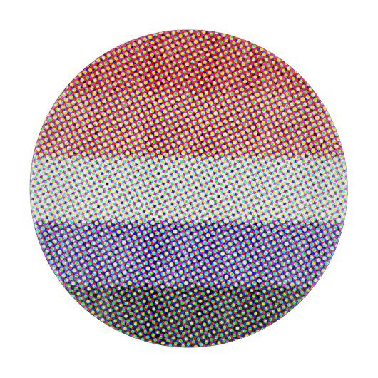 Groovy Trippy Abstract Cupioromantische Pride Vlag Snijplank (Voorkant)
