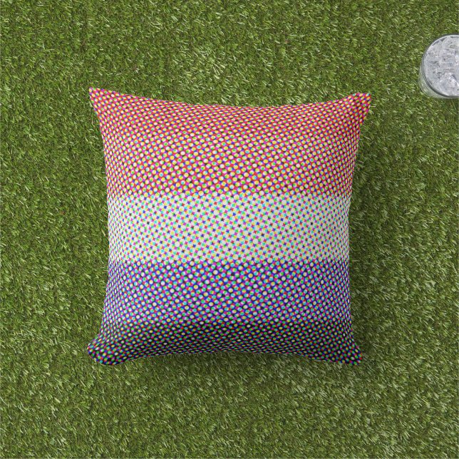 Groovy Trippy Abstract Cupioromantische Pridevlag Buitenkussen (Gras)