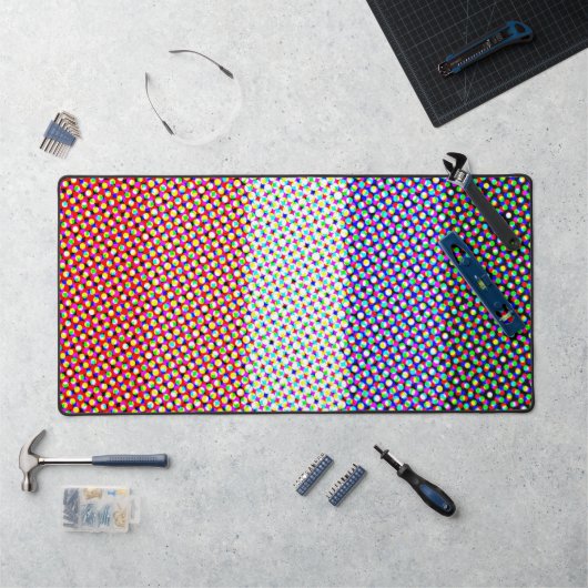 Groovy Trippy Abstract Cupioromantische Pridevlag Bureaumat (Werkstation)