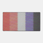 Groovy Trippy Abstract Cupioromantische Pridevlag Bureaumat (Voorkant)
