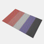 Groovy Trippy Abstract Cupioromantische Pridevlag Deurmat (Schuin)