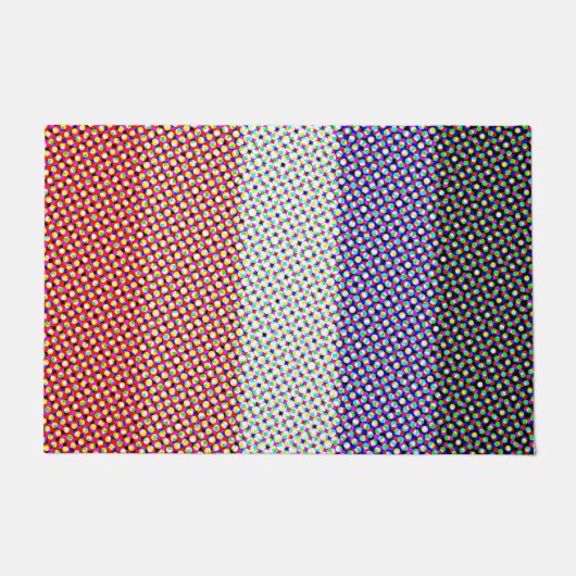 Groovy Trippy Abstract Cupioromantische Pridevlag Deurmat (Voorkant)