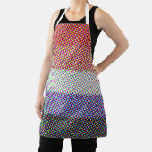 Groovy Trippy Abstract Cupioromantische Pridevlag Schort (Insitu)