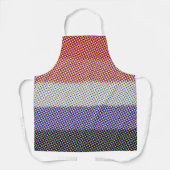 Groovy Trippy Abstract Cupioromantische Pridevlag Schort (Voorkant)