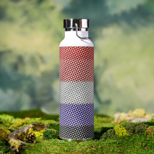 Groovy Trippy Abstract Cupioromantische Pridevlag Waterfles