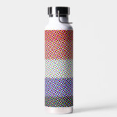 Groovy Trippy Abstract Cupioromantische Pridevlag Waterfles (Links)