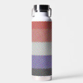 Groovy Trippy Abstract Cupioromantische Pridevlag Waterfles (Voorkant)