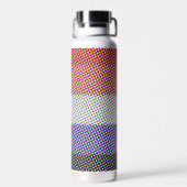 Groovy Trippy Abstract Cupioromantische Pridevlag Waterfles (Achterkant)