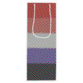 Groovy Trippy Abstract Cupioromantische Pridevlag Wijn Cadeautas (Voorkant)