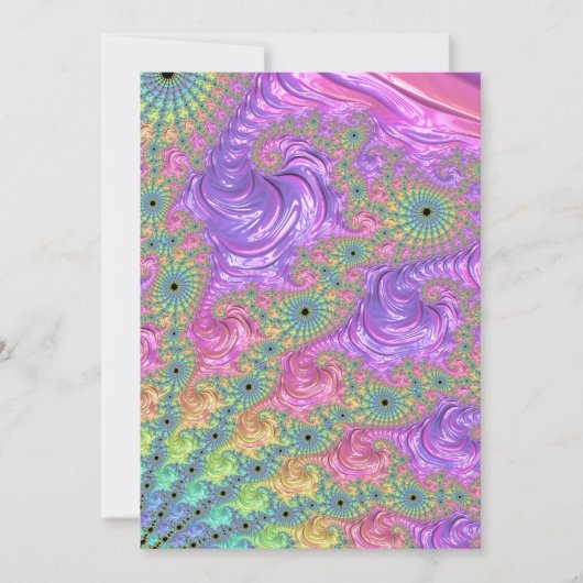 Groovy Trippy Boho Juweeltoon Regenboog Fractal (Voorkant)