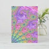 Groovy Trippy Boho Juweeltoon Regenboog Fractal (Staand voorkant)