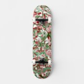 Groovy Trippy Boho Retro Festive Kerstcamo Persoonlijk Skateboard (Voorkant)