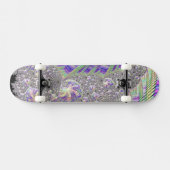 Groovy Trippy Funky Psychedelic Fractal Art Persoonlijk Skateboard (Horizontaal)