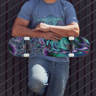 Groovy Trippy Funky Psychedelic Fractal Art Persoonlijk Skateboard
