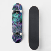 Groovy Trippy Funky Psychedelic Fractal Art Persoonlijk Skateboard (Voorkant)