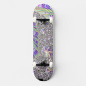 Groovy Trippy Funky Psychedelic Fractal Art Persoonlijk Skateboard (Voorkant)